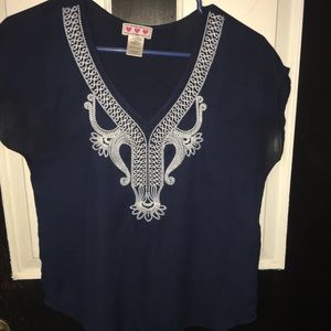 Navy blouse size small